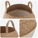 vidaXL Kézi növényedény 2 pcs Fehér Ø 32 x 32 cm 100% Tengeri fű