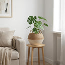 vidaXL Kézi növényedény Fehér Ø 45 x 36 cm 100% Tengeri fű