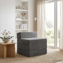 vidaXL Összecsukható kanapéágy Sötétszürke 200 x 70 x 15 cm Bársony