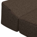 vidaXL Összecsukható kanapéágy Tópszínű 200 x 70 x 10 cm Szövet