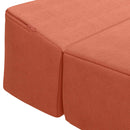 vidaXL Összecsukható kanapéágy Piros Narancs 200 x 70 x 10 cm