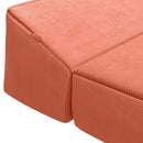 vidaXL Összecsukható kanapéágy Piros Narancs 200 x 70 x 10 cm