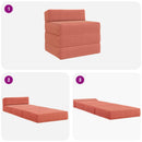 vidaXL Összecsukható kanapéágy Piros Narancs 200 x 70 x 10 cm