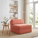 vidaXL Összecsukható kanapéágy Piros Narancs 60 x 70 x 41 cm Szövet