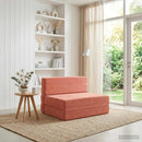 vidaXL Összecsukható kanapéágy Piros Narancs 70 x 72 x 60 cm Szövet