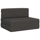 vidaXL Összecsukható kanapéágy Sötétszürke 100 x 80 x 60 cm Szövet