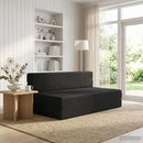 vidaXL Összecsukható kanapéágy Fekete 152 x 86,5 x 60 cm Szövet