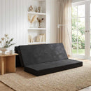 vidaXL Összecsukható kanapéágy 180 x 67 x 45 cm Fekete