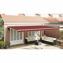 vidaXL Behúzható napellenző Narancs és Barna 600 × 300 cm