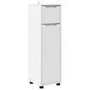 vidaXL Fürdőszoba Székény fiókkal Fehér 30,5 x 30 x 101 cm Faanyag