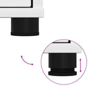 vidaXL Fürdőszoba Székény fiókkal Fehér 30,5 x 30 x 101 cm Faanyag