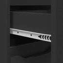 vidaXL Fürdőszoba Székény fiókkal Fekete 30,5 x 30 x 101 cm Faanyag