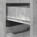 vidaXL Fürdőszoba Székény Beton Szürke 30,5 x 30 x 101 cm Faanyag