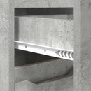 vidaXL Fürdőszoba Székény Beton Szürke 30,5 x 30 x 101 cm Faanyag