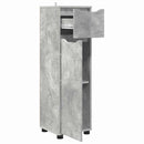 vidaXL Fürdőszoba Székény Beton Szürke 30,5 x 30 x 101 cm Faanyag