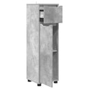 vidaXL Fürdőszoba Székény Beton Szürke 30,5 x 30 x 101 cm Faanyag