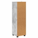 vidaXL Fürdőszoba Székény Beton Szürke 30,5 x 30 x 101 cm Faanyag