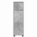 vidaXL Fürdőszoba Székény Beton Szürke 30,5 x 30 x 101 cm Faanyag