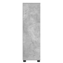 vidaXL Fürdőszoba Székény Beton Szürke 30,5 x 30 x 101 cm Faanyag
