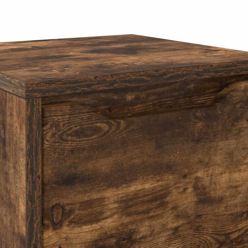 vidaXL Fürdőszoba Székény Füstölt tölgy 30,5 x 30 x 101 cm Faanyag