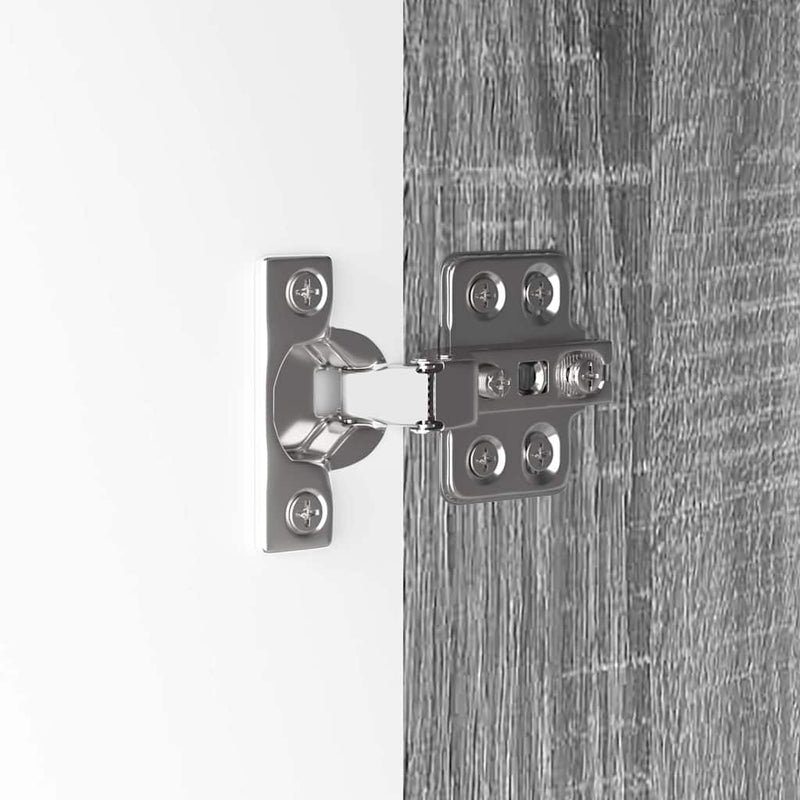 vidaXL Fürdőszoba Székény Szürke Sonoma 30,5 x 30 x 101 cm Faanyag