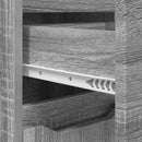 vidaXL Fürdőszoba Székény Szürke Sonoma 30,5 x 30 x 101 cm Faanyag