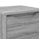 vidaXL Fürdőszoba Székény Szürke Sonoma 30,5 x 30 x 101 cm Faanyag