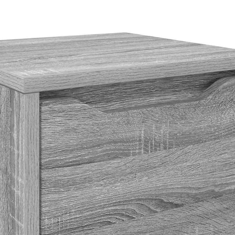 vidaXL Fürdőszoba Székény Szürke Sonoma 30,5 x 30 x 101 cm Faanyag