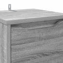 vidaXL Fürdőszoba Székény Szürke Sonoma 30,5 x 30 x 101 cm Faanyag