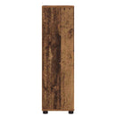 vidaXL Fürdőszoba Székény fiókkal Öreg fa 30,5 x 30 x 101 cm Faanyag