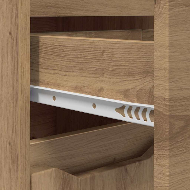 vidaXL Fürdőszoba Székény Artisan tölgy 30,5 x 30 x 101 cm Faanyag