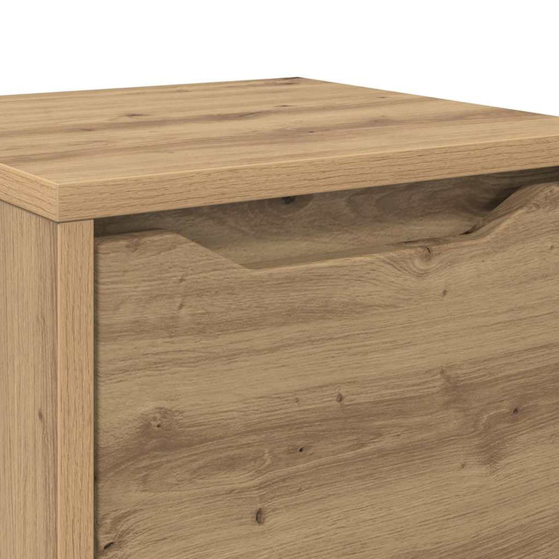 vidaXL Fürdőszoba Székény Artisan tölgy 30,5 x 30 x 101 cm Faanyag