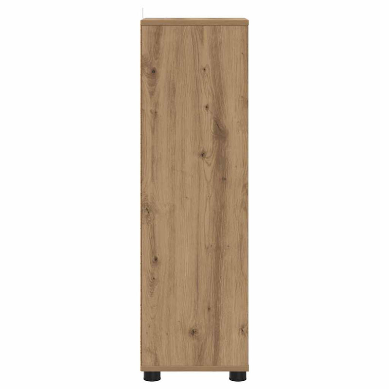 vidaXL Fürdőszoba Székény Artisan tölgy 30,5 x 30 x 101 cm Faanyag