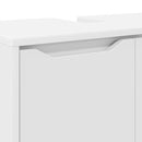 vidaXL Fürdőszoba mosdószekrény ajtóval Fehér 60 x 30 x 60 cm Faanyag