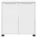 vidaXL Fürdőszoba mosdószekrény ajtóval Fehér 60 x 30 x 60 cm Faanyag