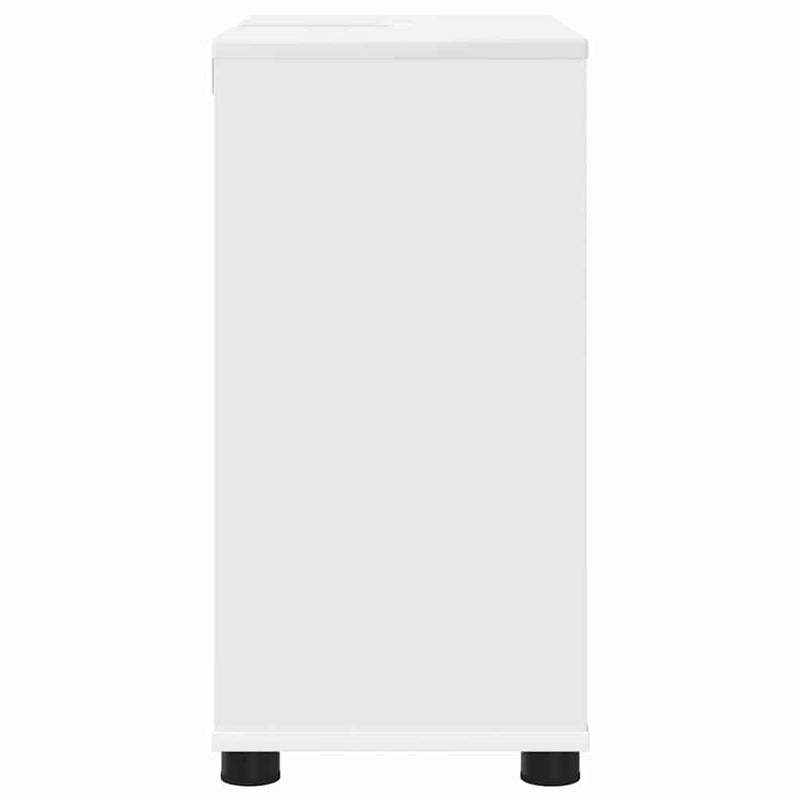 vidaXL Fürdőszoba mosdószekrény ajtóval Fehér 60 x 30 x 60 cm Faanyag