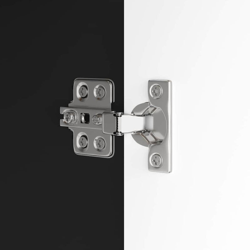 vidaXL Fürdőszoba mosdószekrény ajtóval Fekete 60 x 30 x 60 cm Faanyag