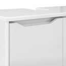 vidaXL Fürdőszoba mosdószekrény Magas Fényű Fehér 60 x 30 x 60 cm