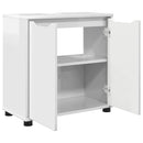 vidaXL Fürdőszoba mosdószekrény Magas Fényű Fehér 60 x 30 x 60 cm