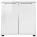 vidaXL Fürdőszoba mosdószekrény Magas Fényű Fehér 60 x 30 x 60 cm