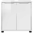 vidaXL Fürdőszoba mosdószekrény Magas Fényű Fehér 60 x 30 x 60 cm