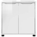 vidaXL Fürdőszoba mosdószekrény Magas Fényű Fehér 60 x 30 x 60 cm