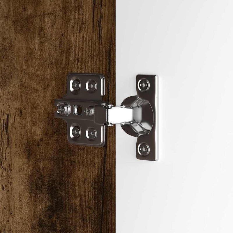 vidaXL Fürdőszoba mosdószekrény Füstölt tölgy 60 x 30 x 60 cm Faanyag