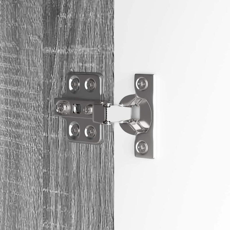 vidaXL Fürdőszoba mosdószekrény Szürke Sonoma 60 x 30 x 60 cm Faanyag