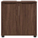 vidaXL Fürdőszoba mosdószekrény Barna Tölgy 60 x 30 x 60 cm Faanyag