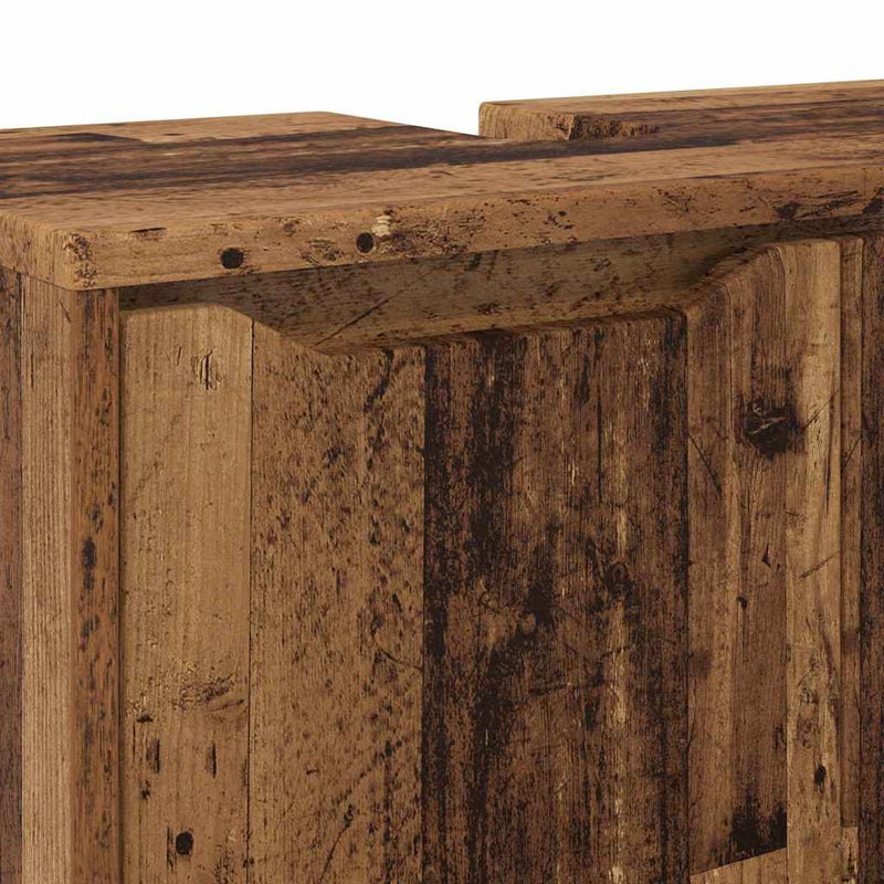 vidaXL Fürdőszoba mosdószekrény Öreg fa 60 x 30 x 60 cm Faanyag