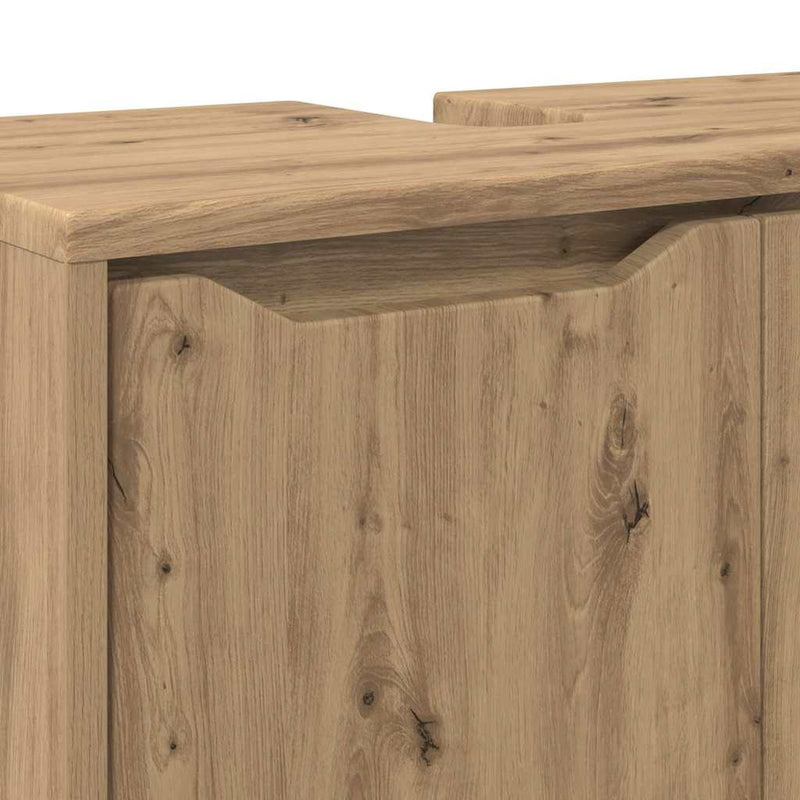 vidaXL Fürdőszoba mosdószekrény Artisan tölgy 60 x 30 x 60 cm Faanyag