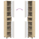 vidaXL Fürdőszoba Székény Sonoma tölgy 30,5 x 30 x 195 cm Faanyag