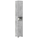vidaXL Fürdőszoba Székény Beton Szürke 30,5 x 30 x 195 cm Faanyag