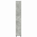 vidaXL Fürdőszoba Székény Beton Szürke 30,5 x 30 x 195 cm Faanyag